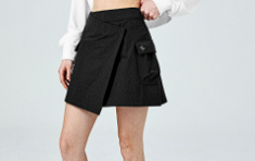 XXMX - Dual-grip layered wrap skirt_3