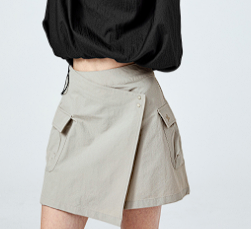 XXMX - Dual-grip layered wrap skirt_5