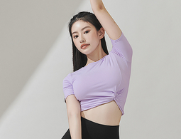 XXMX - Fresh Feather Twist Crop Short Sleeve