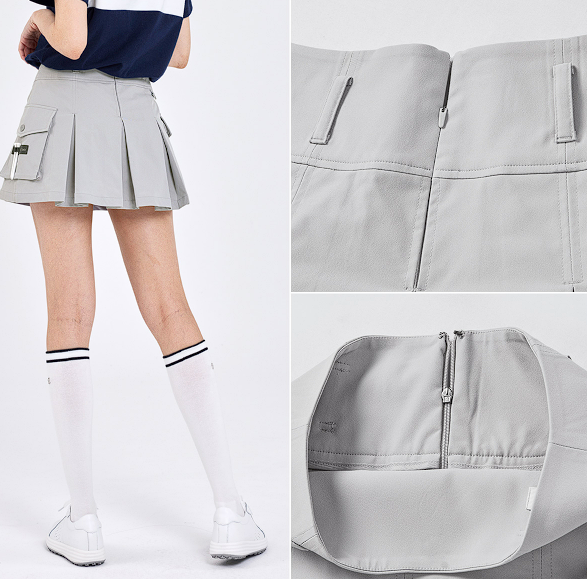 XXMX - High-waisted cargo pleated skirt_1