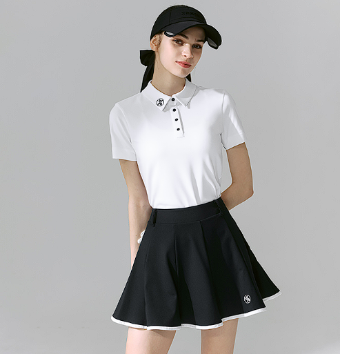 XXMX - Line color block flared full skirt_0