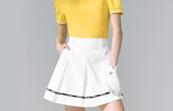 XXMX - Line point pleated skirt