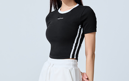 XXMX - Sporty Trackline Crop Short Sleeve