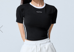 XXMX - Sporty Trackline Crop Short Sleeve