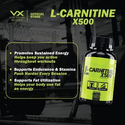VITAXTRONG™ L-Carnitine X500 Elite | Fat Metabolism • Weight Management • Energy Support • Performance | Halal [VX]