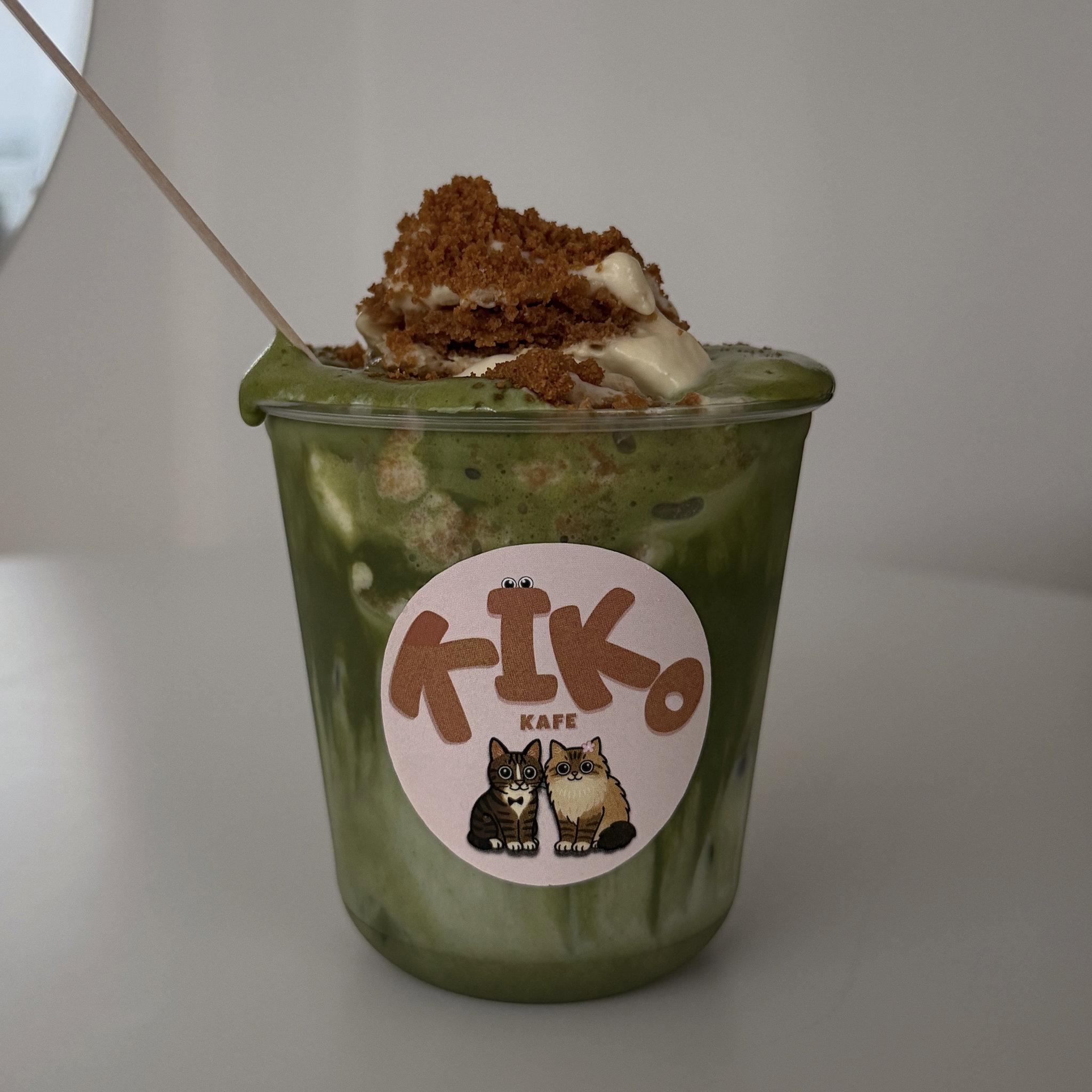 Ice Banana Pudding Matcha Latte _0