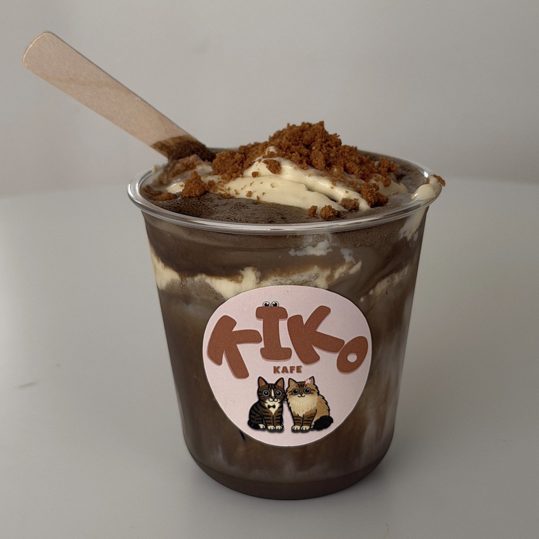 Ice Banana Pudding Hojicha Latte ⭐
