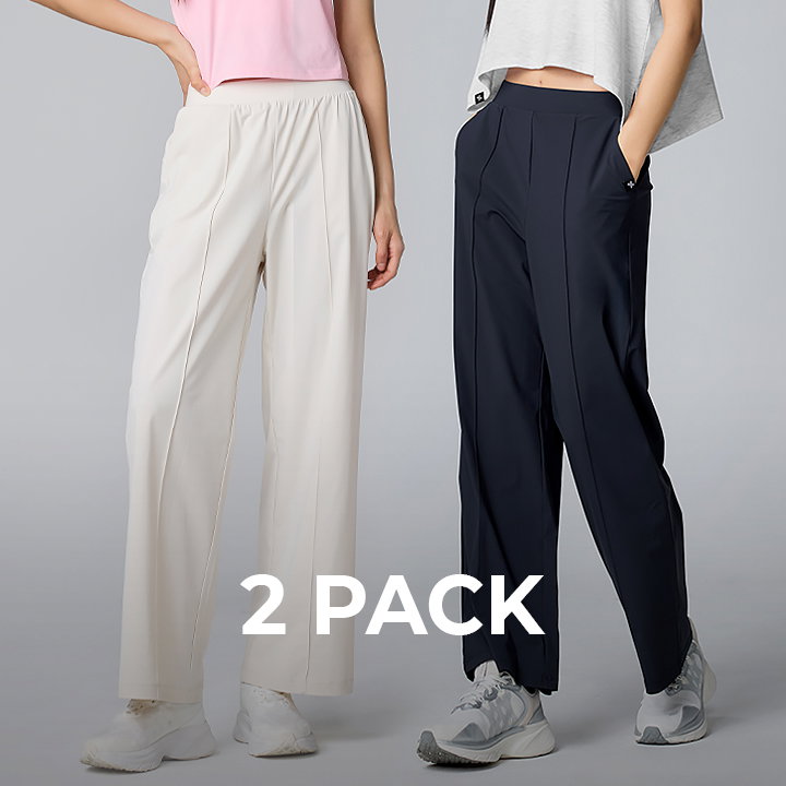 XXMX - [2PACK] Tricot Pintuck Wide Pants