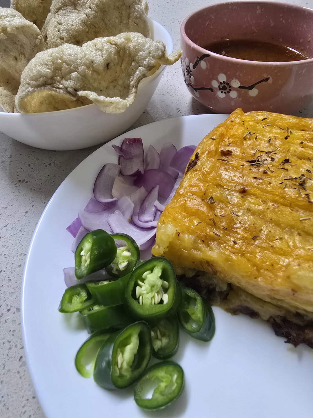 Pulled Beef Potato Bake (Spicy)