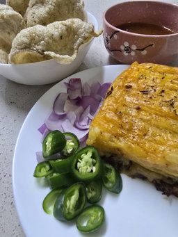 Pulled Beef Potato Bake (Spicy)