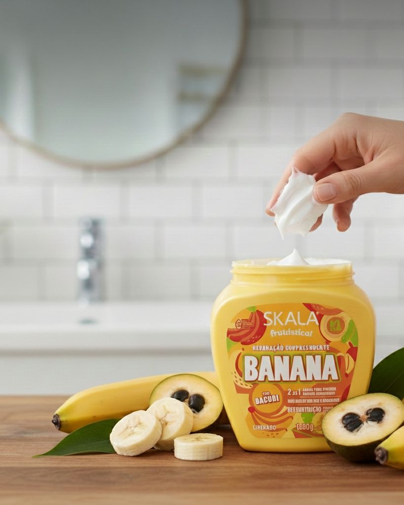 Skala banana سكالا كريم للشعر المجعد بالموز والباكوري - 1000 غرام