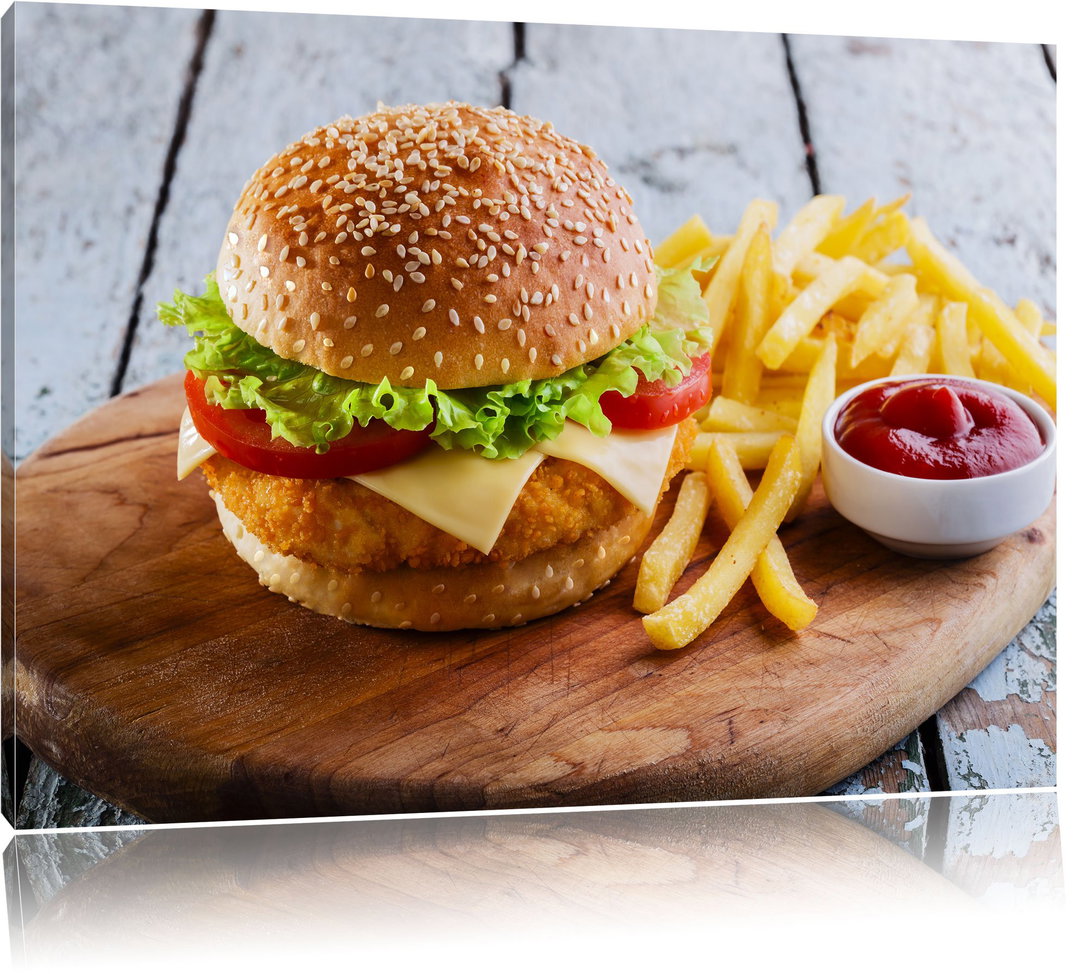 Chicken cheese burger