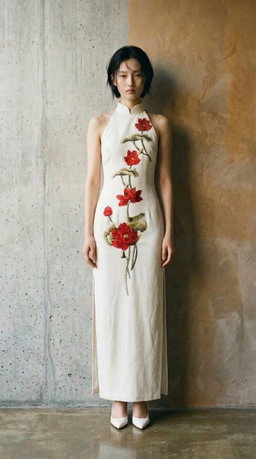 RED LOTUS on Ivory