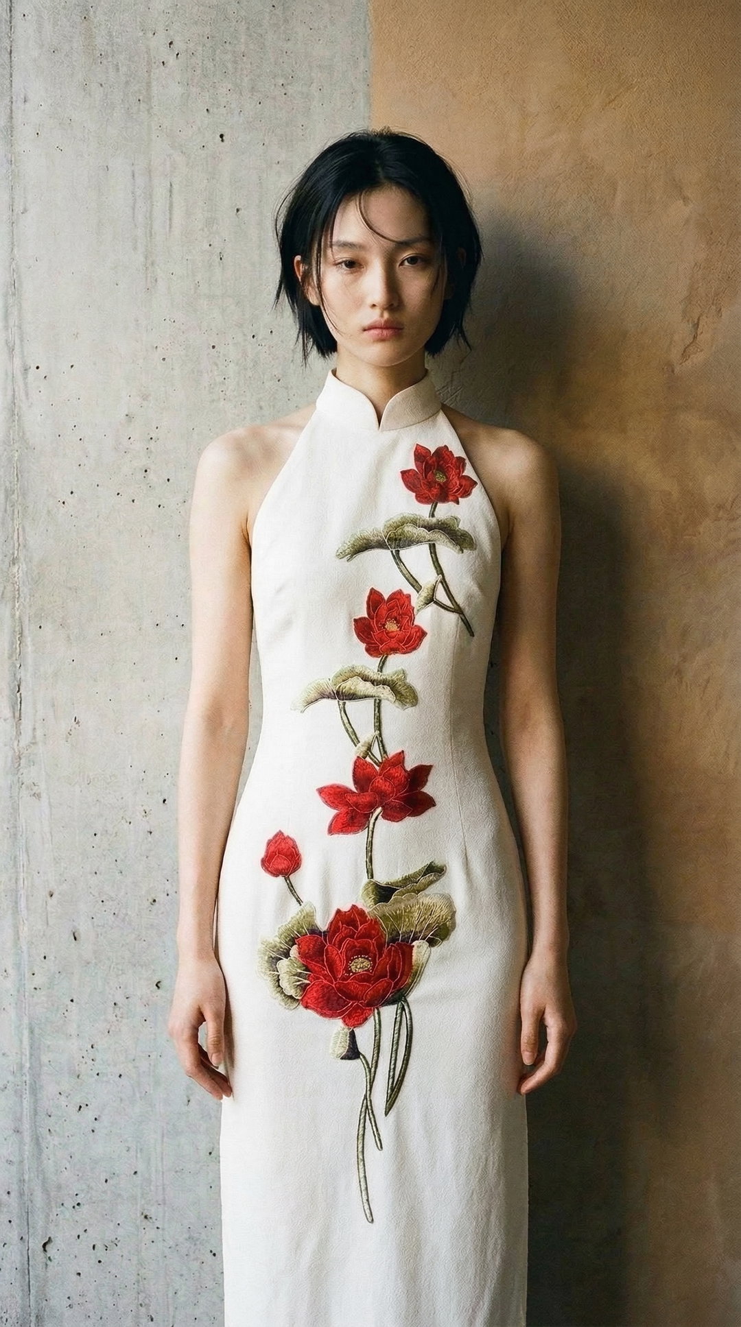 RED LOTUS on Ivory