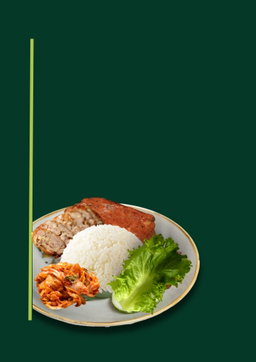 Chicken Ngoh Hiang & Muar Otah with Achar Awak