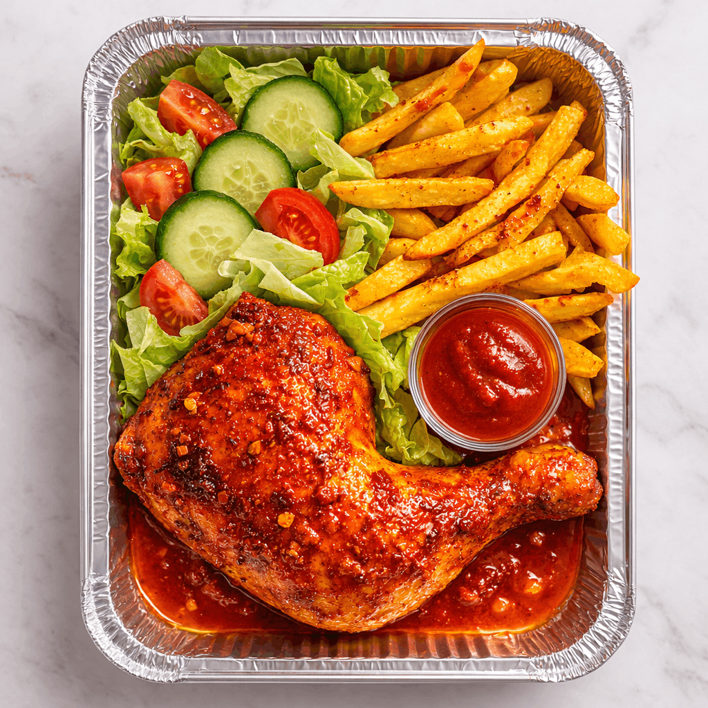 Frango Grelhado c/ Batata Frita, Salada