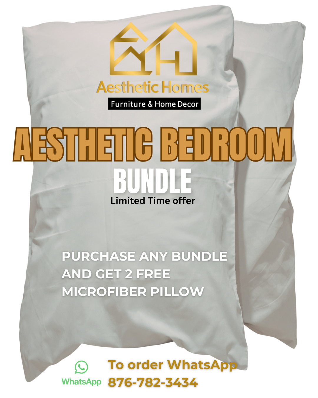 Aesthetic Bedroom Bundle Silver Bed frame + Dresser _1