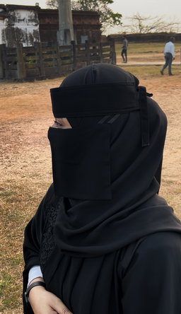 Mini Small Double Elastic Niqab (6 inch / 12 inch)
