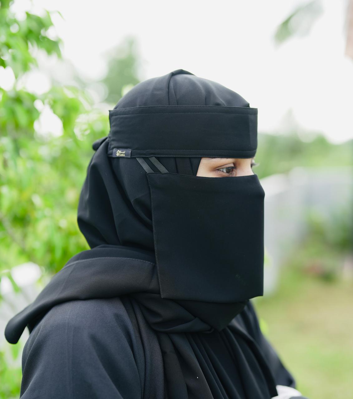 Mini Small Double Elastic Niqab (6 inch / 12 inch)_5