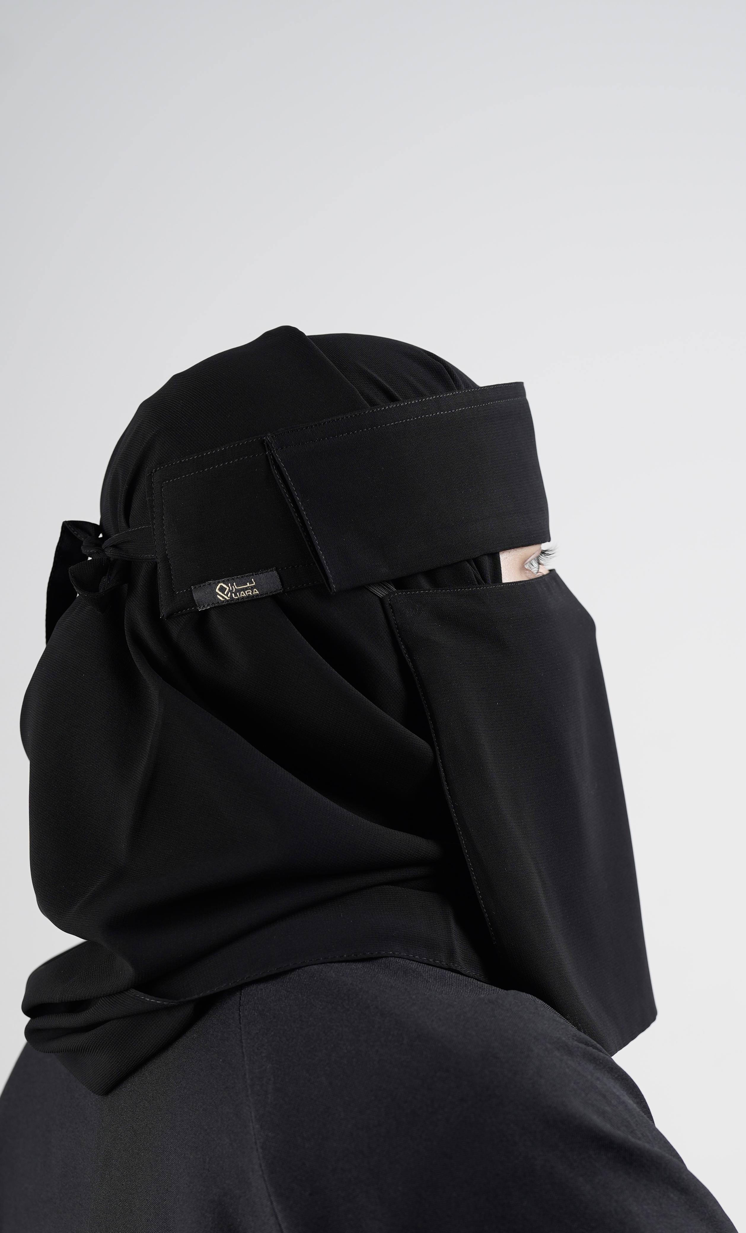 Small Double Layer Niqab (8 inch / 12 Inch )_2