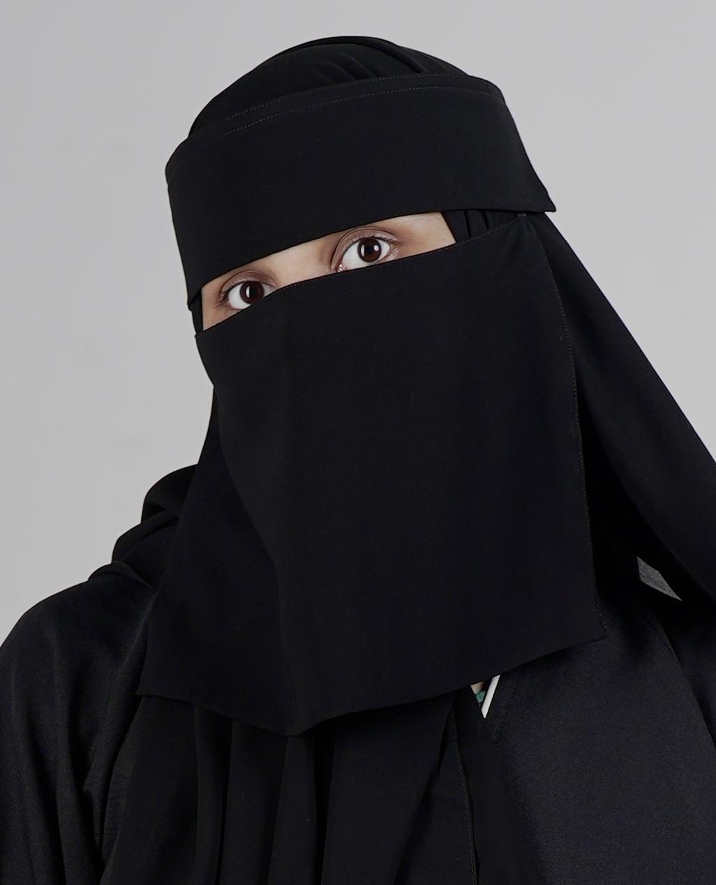 Small Double Layer Niqab (8 inch / 12 Inch )_3