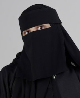 Small Double Layer Niqab (8 inch / 12 Inch )