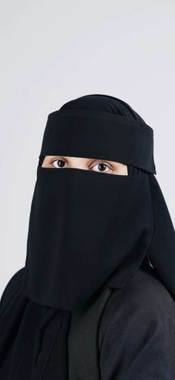 Small Double Layer Niqab (8 inch / 12 Inch )