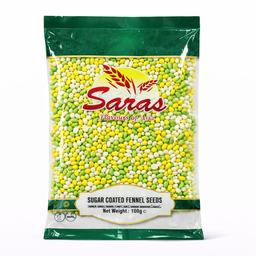 Saras Sugar Coated Sounf 100g