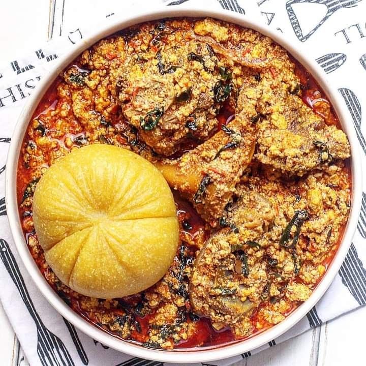 Eba with Egusie Sauce_0