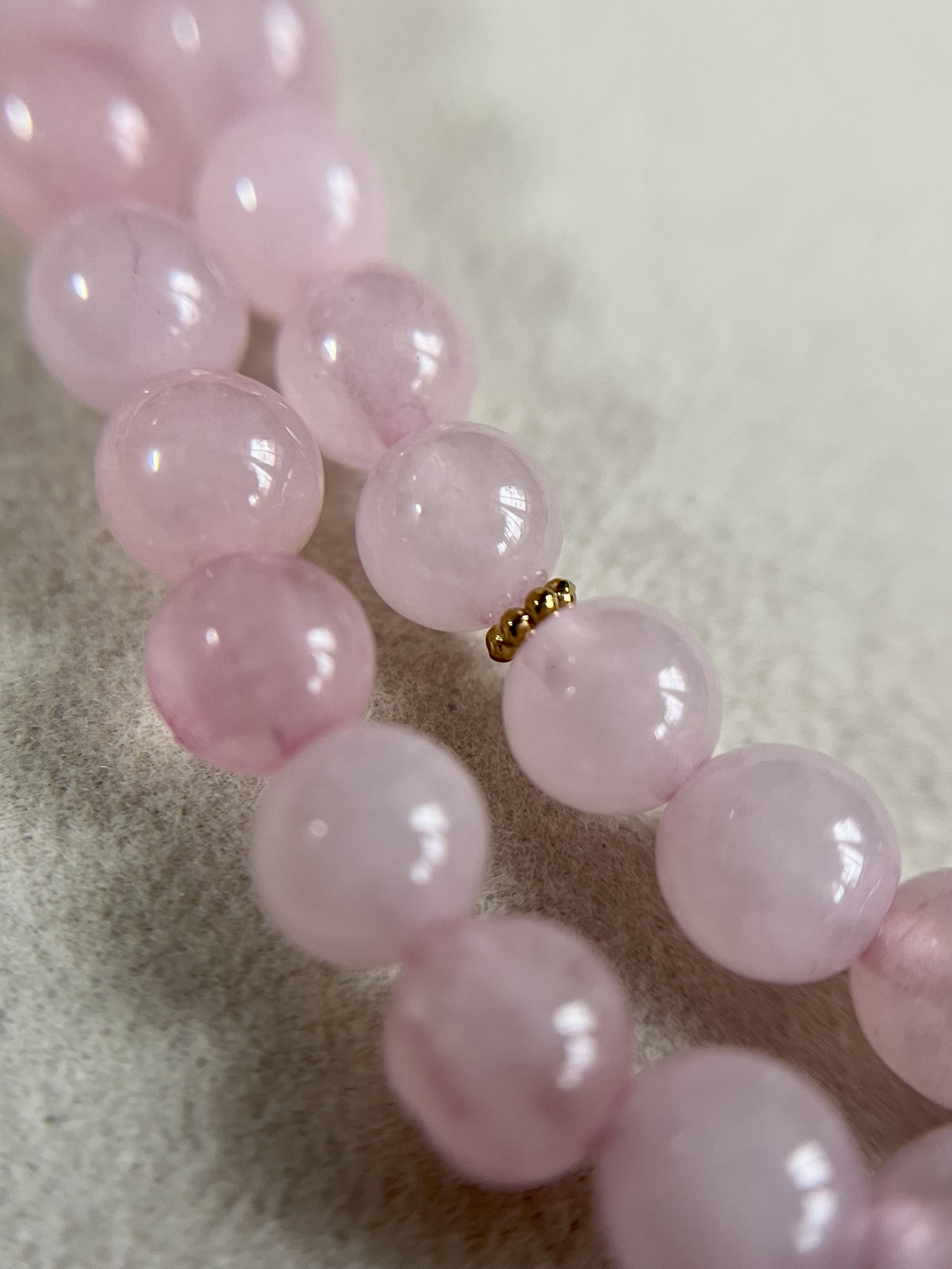 Rose Quartz Tasbih - 99 Beads_3