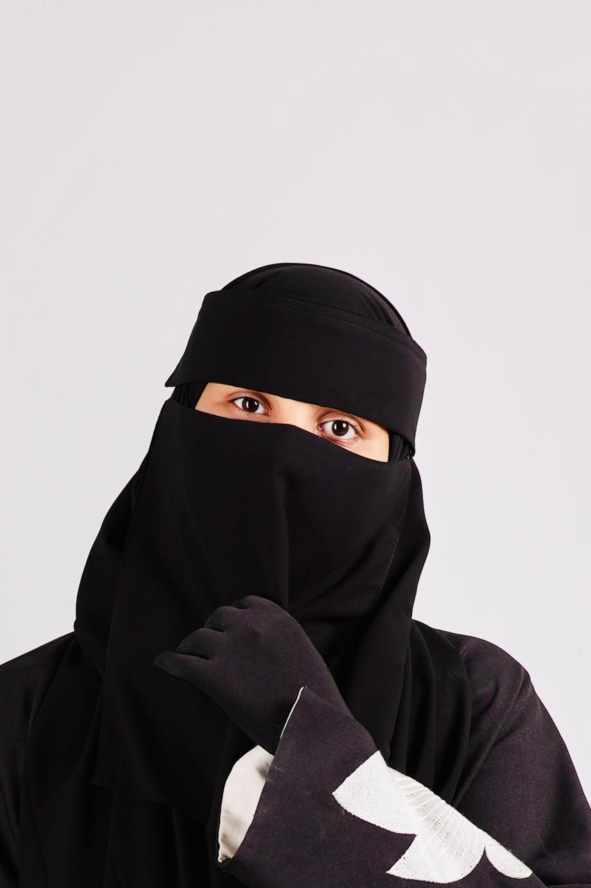 XL Double layer /Flap Niqab (13 inch /12 inch)_4