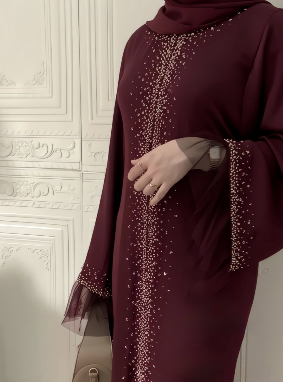 Sienna Scallop Couture Abaya