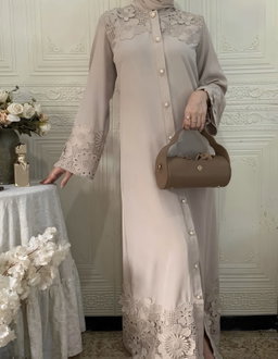Desert Rose Lace Abaya
