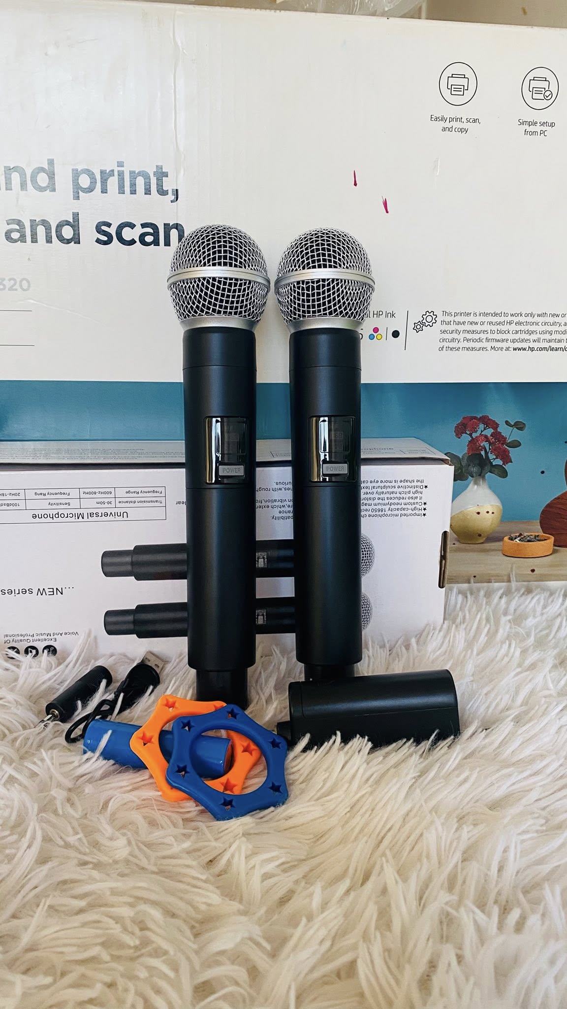 Microfone Profissional M58 para Karaoke, Igreja e Eventos