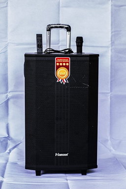 Coluna Amplificada Portátil Hiansen com Microfone