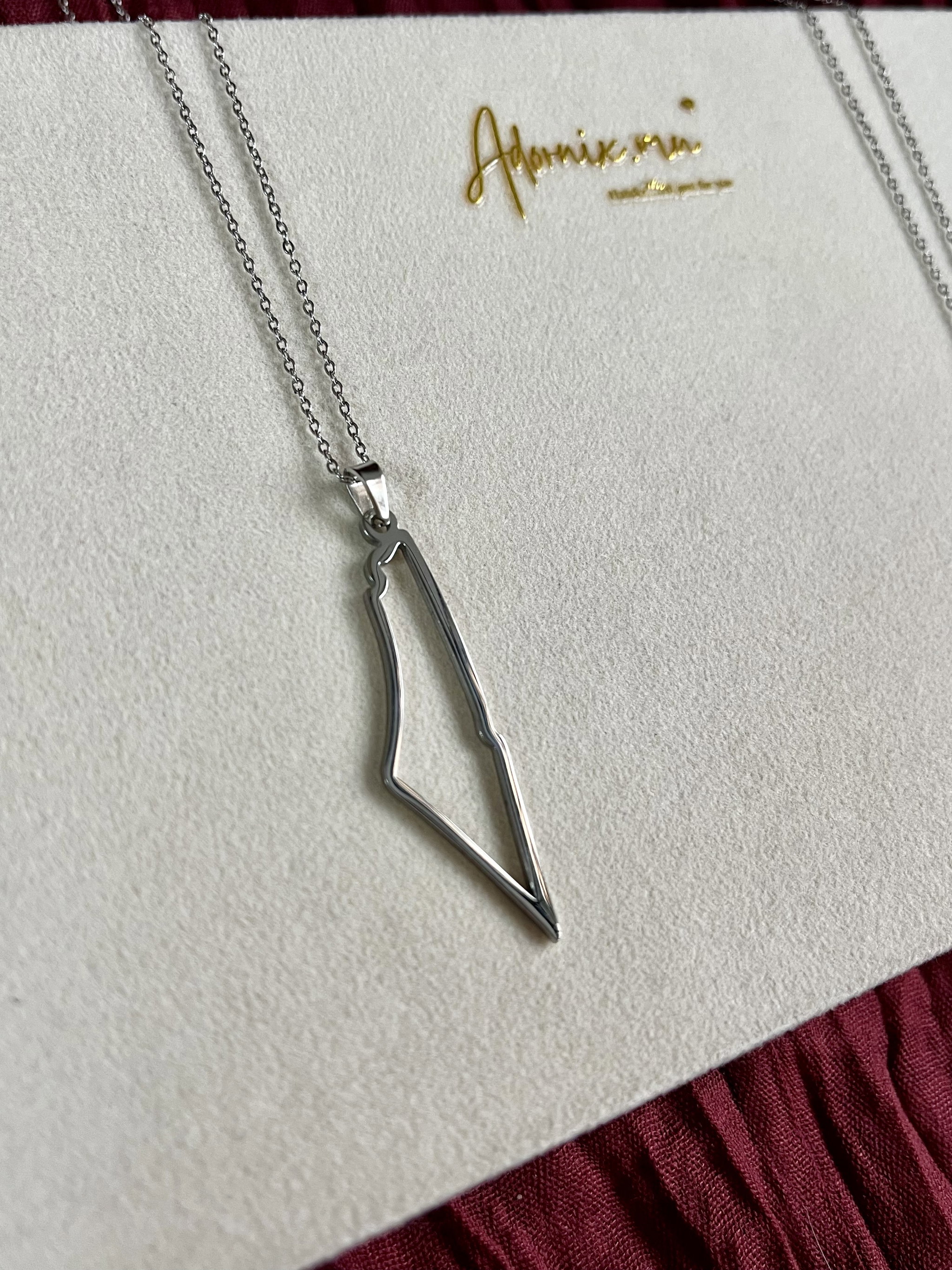 Palestine Necklace - Silver_0