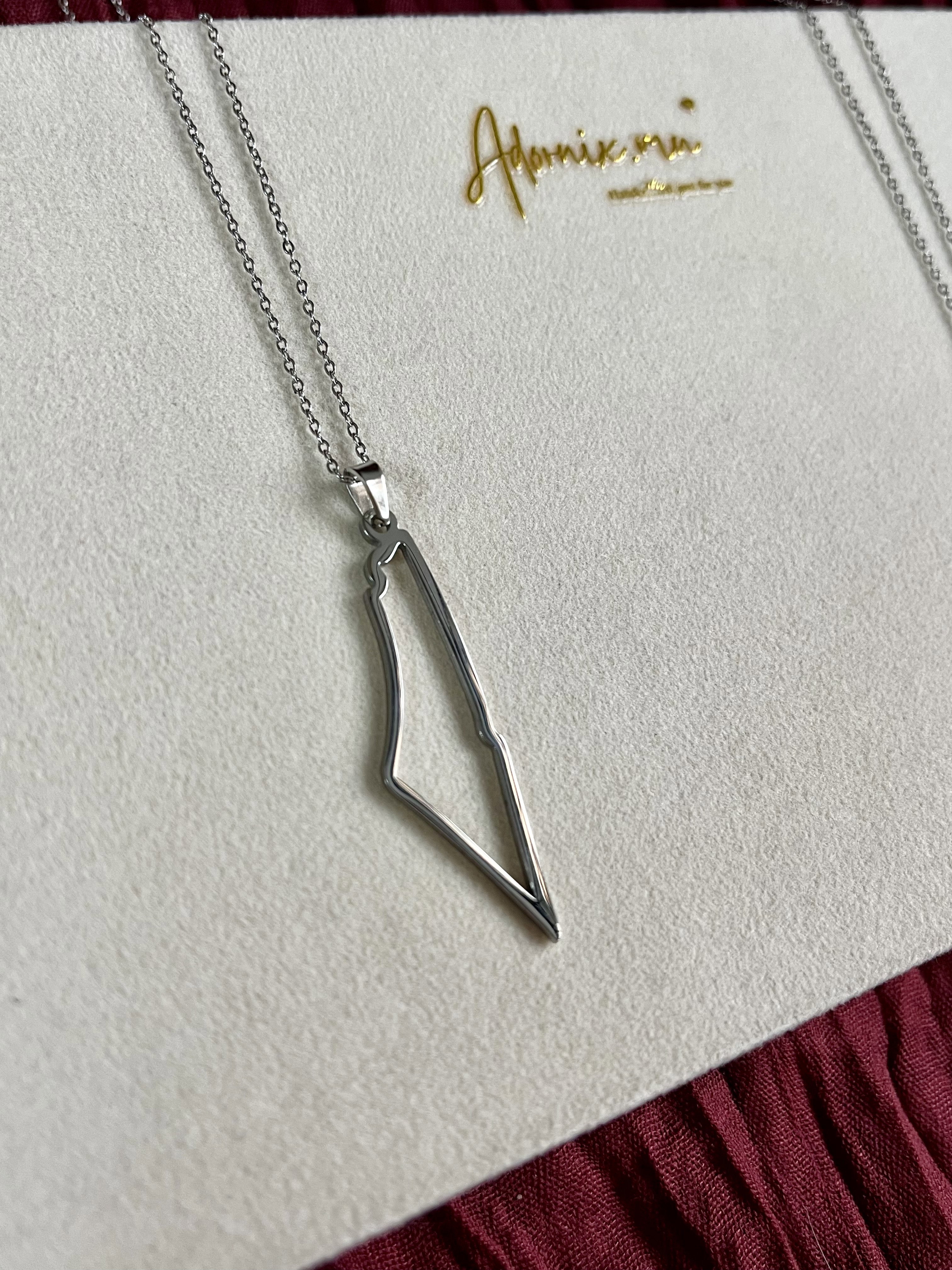 Palestine Necklace - Silver