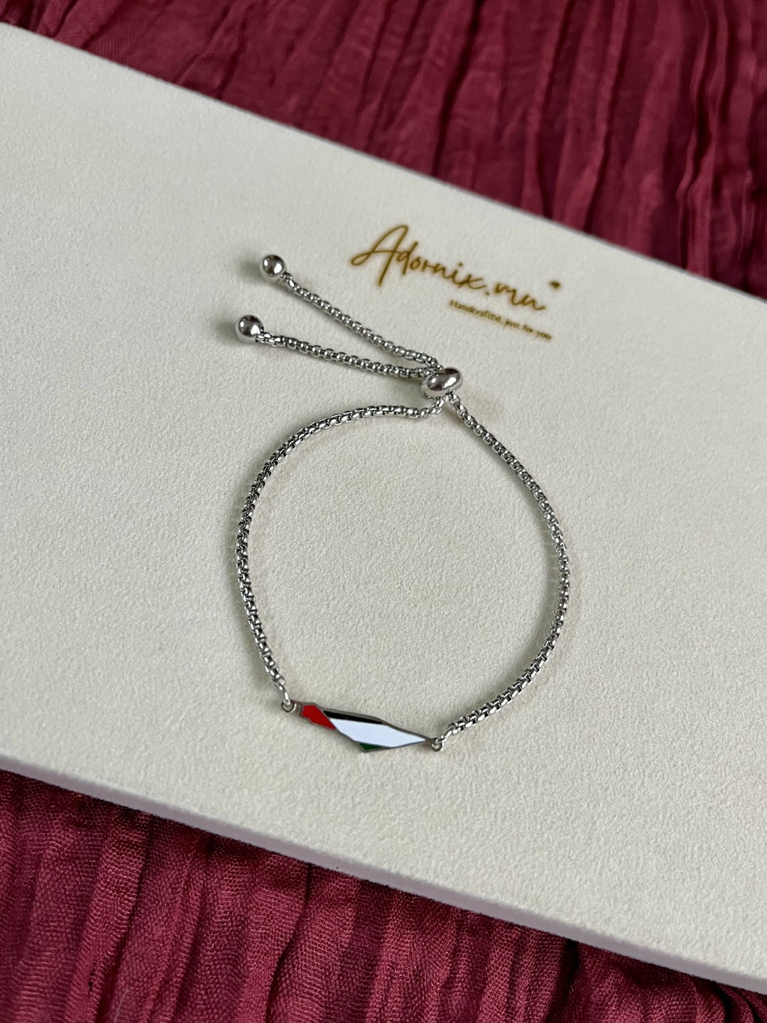 Palestine Bracelet - Silver