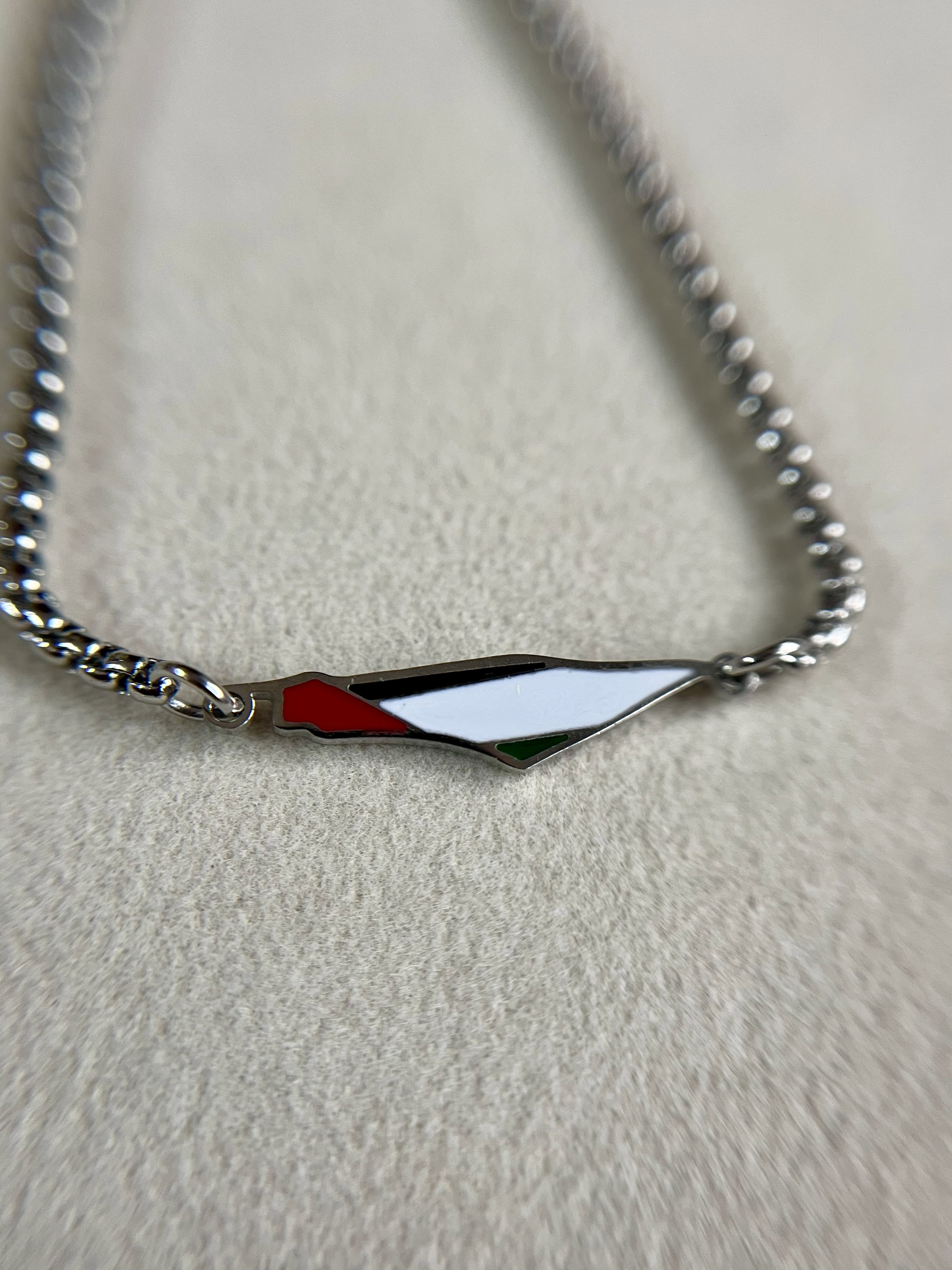 Palestine Bracelet - Silver_1