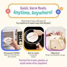 Bonjuk Authentic Korean Nutritional Ready to Eat Baby Porridge | For baby weaning and toddlers