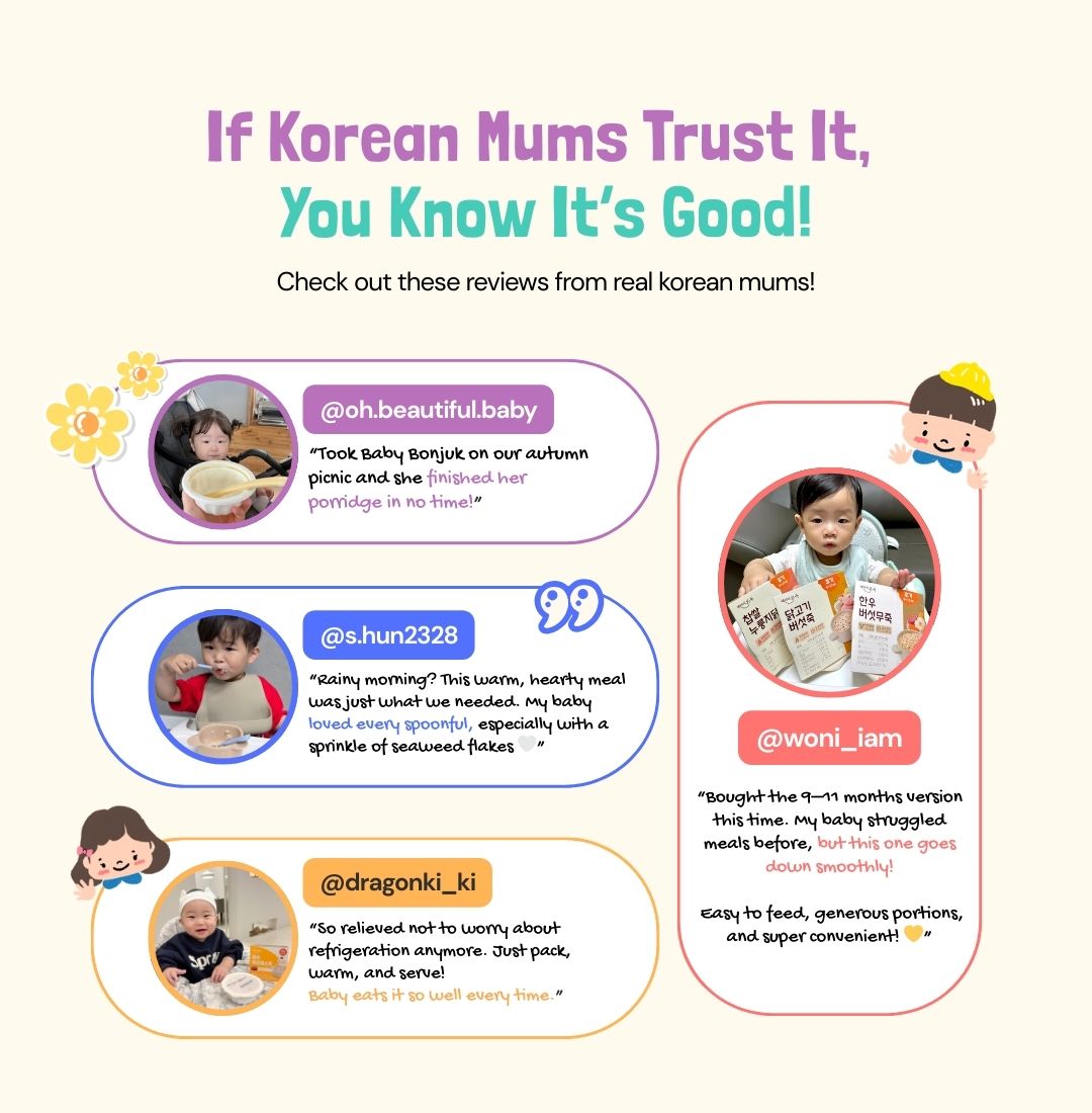 Bonjuk Authentic Korean Nutritional Ready to Eat Baby Porridge | For baby weaning and toddlers_2