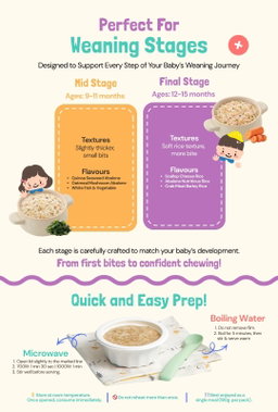 Bonjuk Authentic Korean Nutritional Ready to Eat Baby Porridge | For baby weaning and toddlers