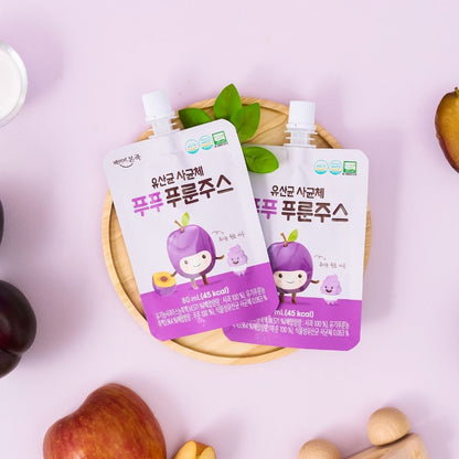 BonJuk 80ML x 15 pkts Organic Probiotic Prune Fruit Juice | Good for constipation and digestive system | Suitable for Little Tummy_2