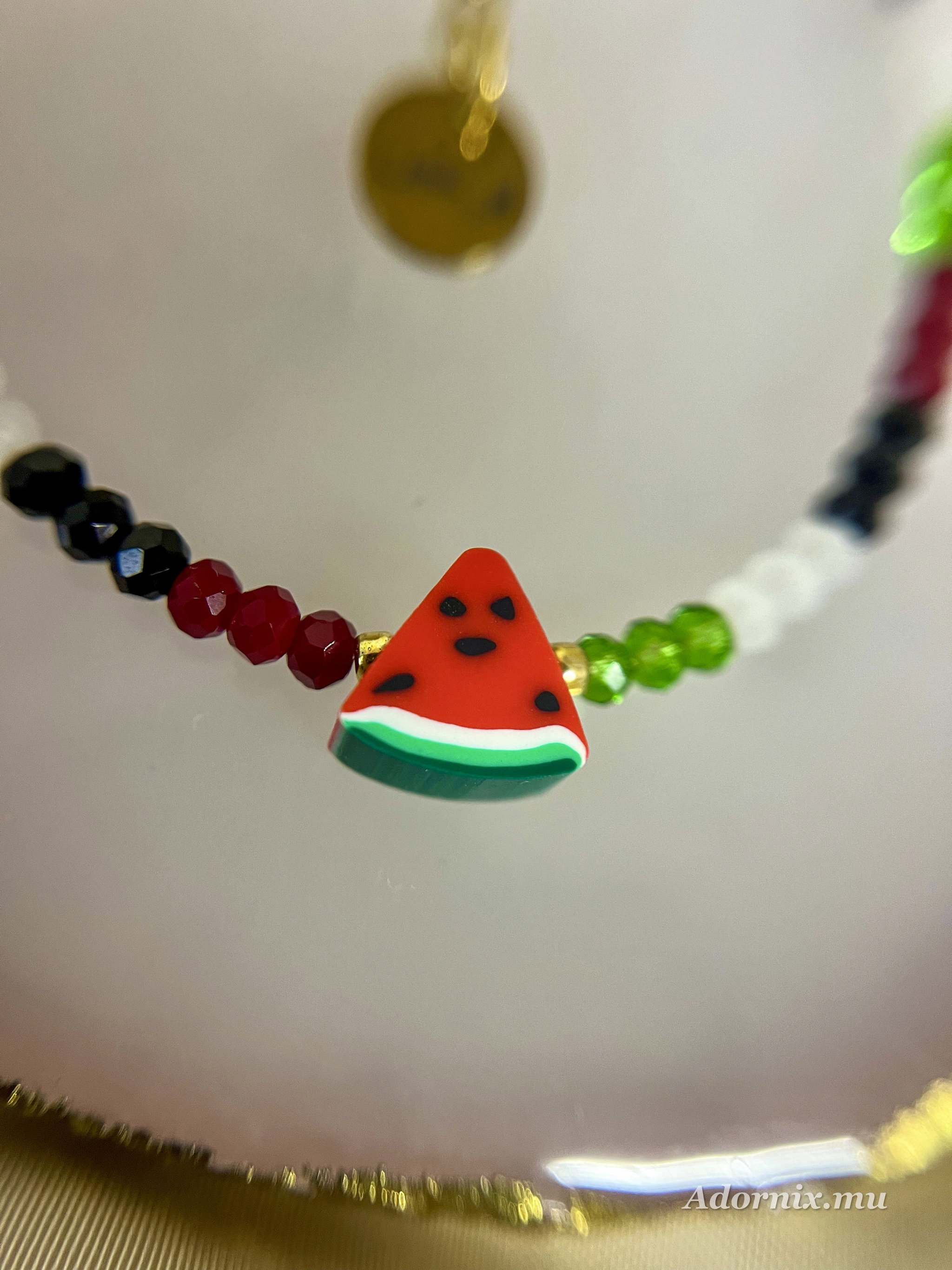 Palestine Beaded Bracelet with Name Engraving_2
