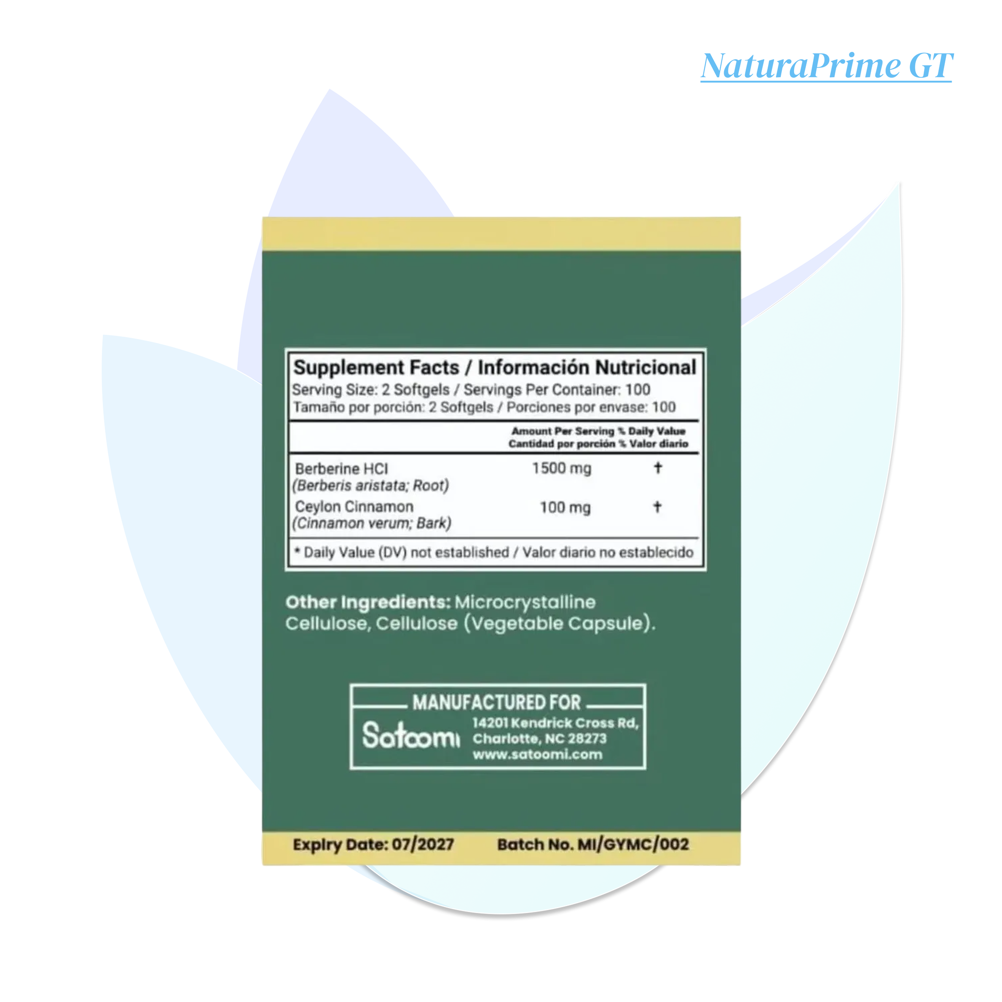 Berberine Premium - 60 cápsulas_1