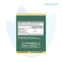 Berberine Premium - 60 cápsulas