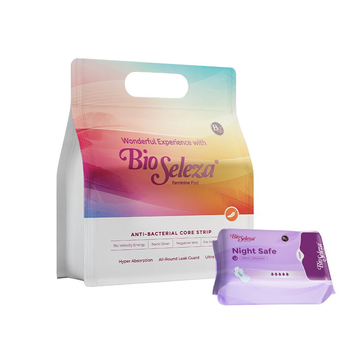  BIO SELEZA F. PAD (PREMIUM) - NIGHT SAFE 4 packs / 32 pads 
