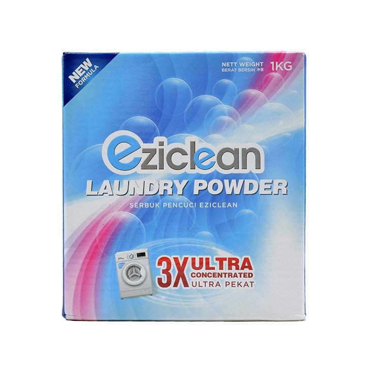 Eziclean 3X Ultra Concentrated Laundry Powder 1kg _0