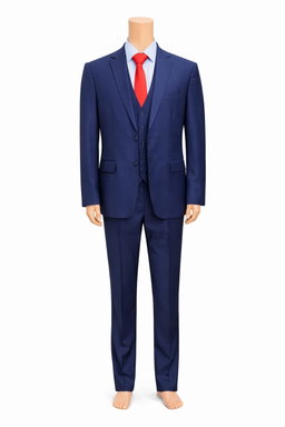 Navy Blue Men's 3pc Suit
