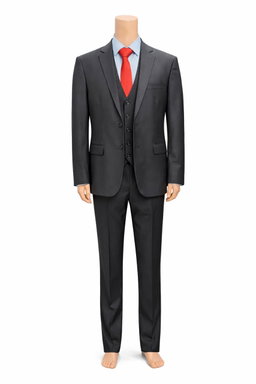 Charcoal Grey Men's 3pc Suit 